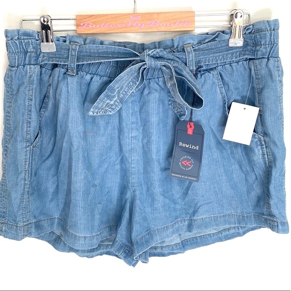Rewind paper bag flowy tie shorts, Size XL, NWT - Picture 4 of 10